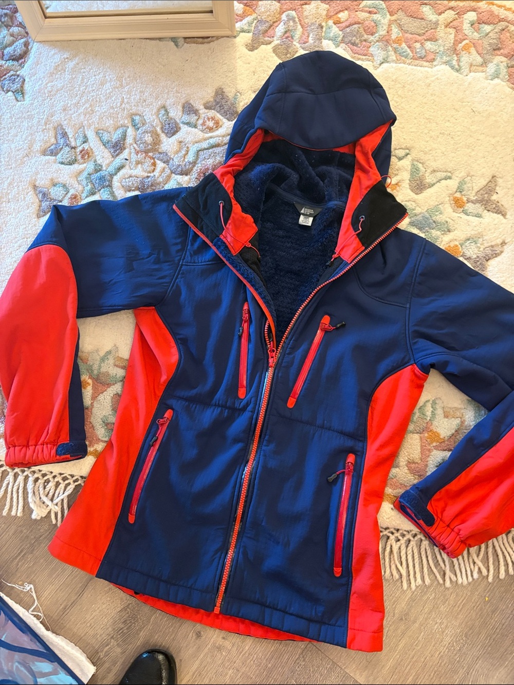 MEC Women's Alpine Pedigree Fleece Zip-up Hoodie Jacket Water-resistant - Medium